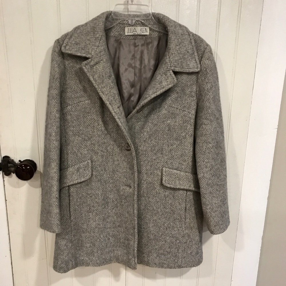 Julia Klein wool button up coat